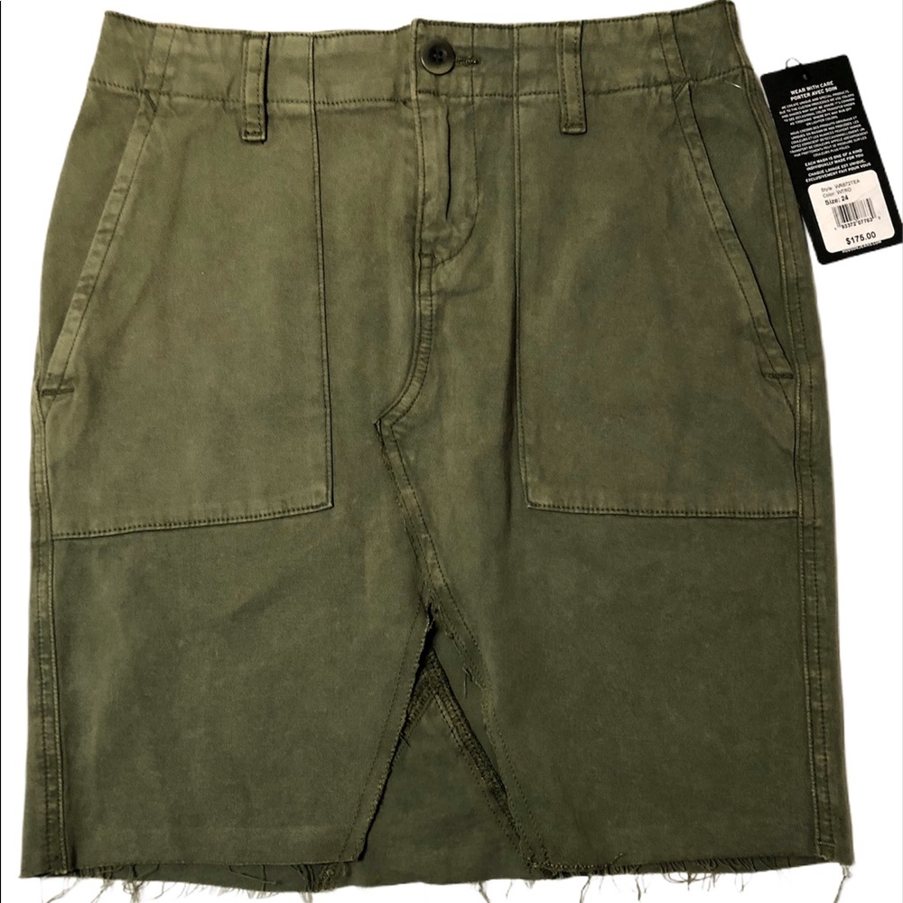 Hudson’s Lulu Military Green Skirt NEW